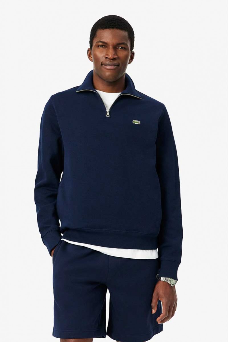 LACOSTE FELPA MEZZA ZIP CASUAL