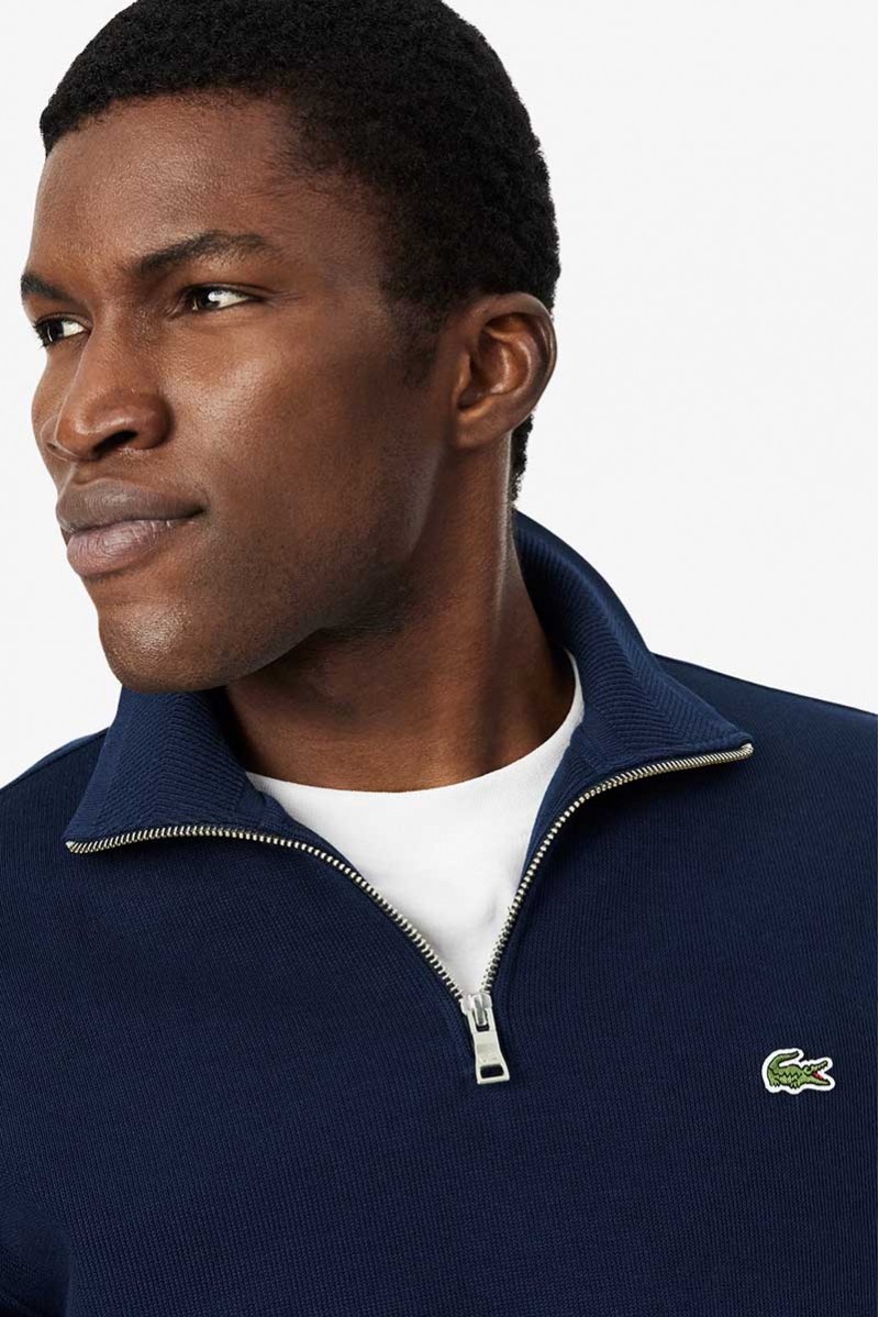 LACOSTE FELPA MEZZA ZIP CASUAL
