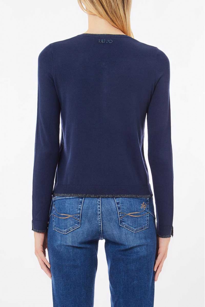 LIU JO CARDIGAN BOTTONI JEANSERIA