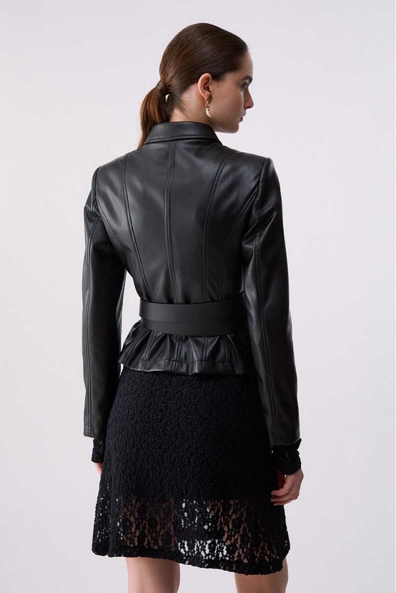 LIU JO GIACCA SIMILPELLE CASUAL