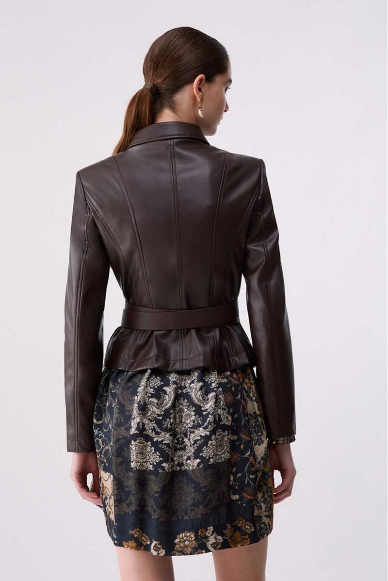 LIU JO GIACCA SIMILPELLE CASUAL