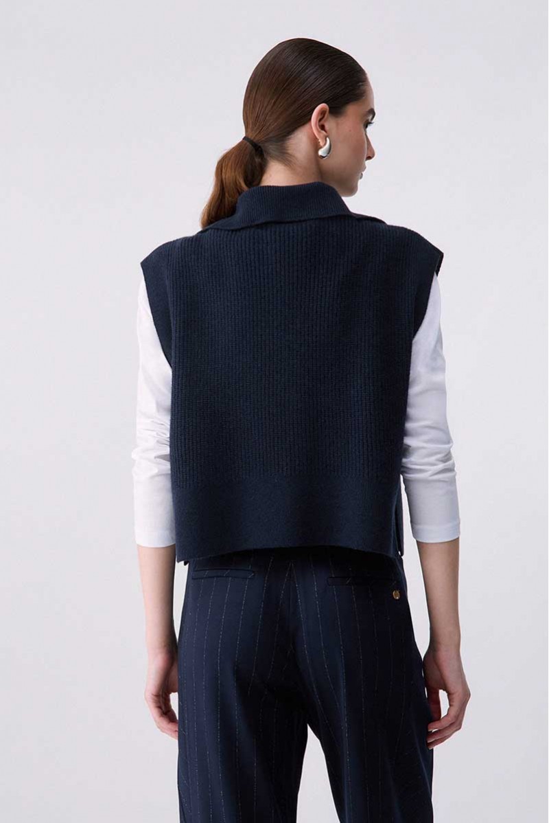 LIU JO MAGLIA COLLO ALTO JEANSERIA