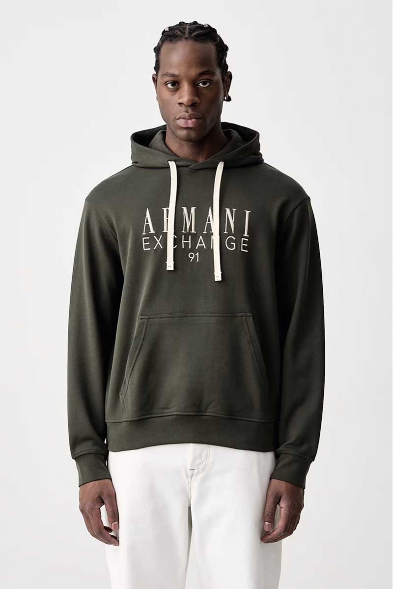 ARMANI EXCHANGE FELPA CAPPUCCIO CASUAL