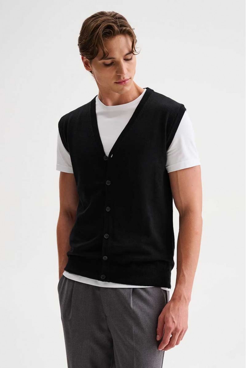 QB24 GILET BOTTONI CASUAL