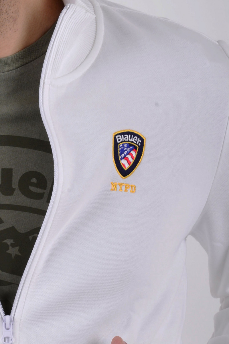 BLAUER FELPA ZIP CAPPUCCIO CASUAL