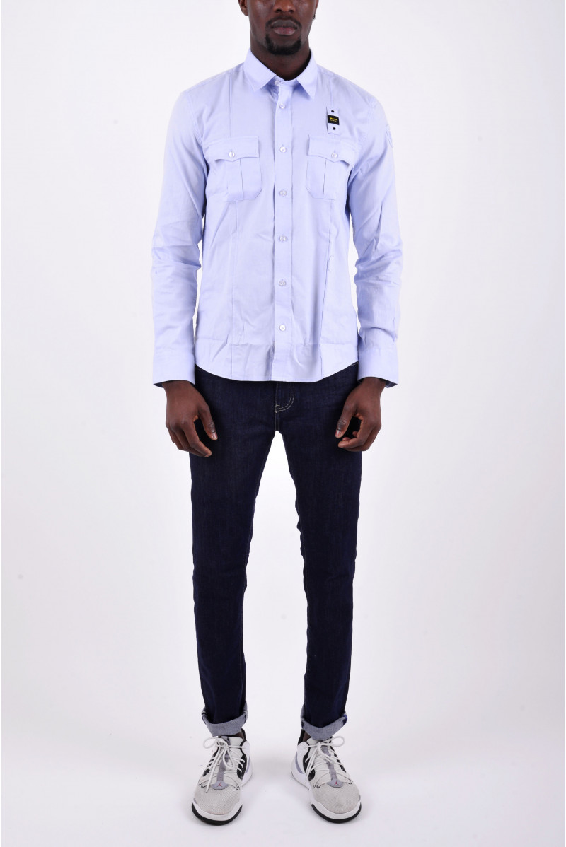 BLAUER CAMICIA ML CASUAL