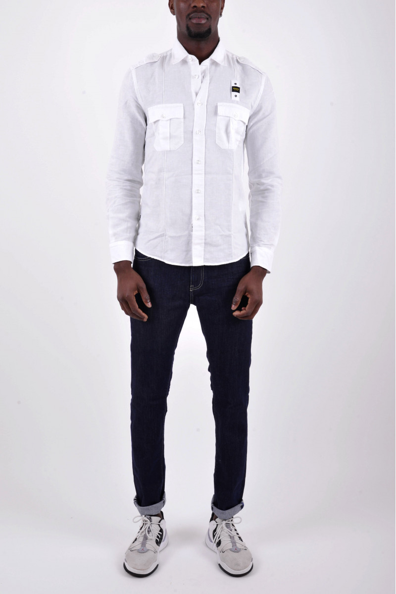 BLAUER CAMICIA ML CASUAL