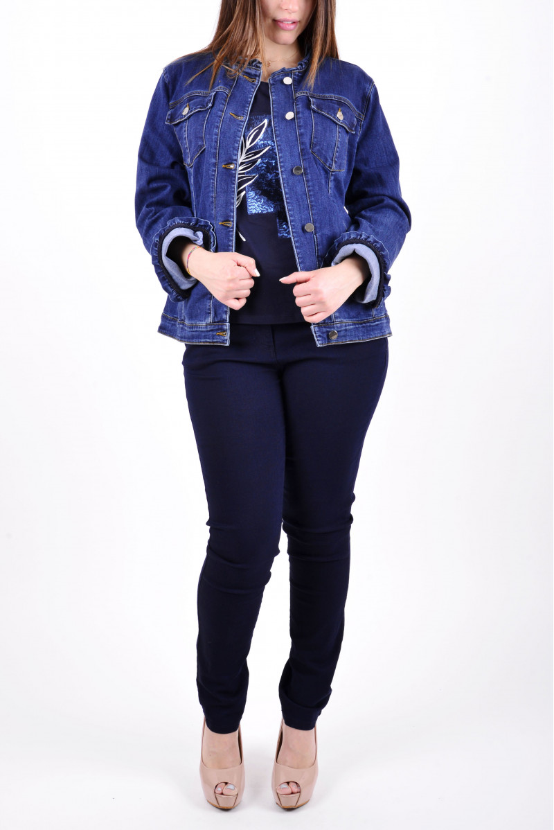 ELENA MIRO GIACCA JEANS CONFORMATO